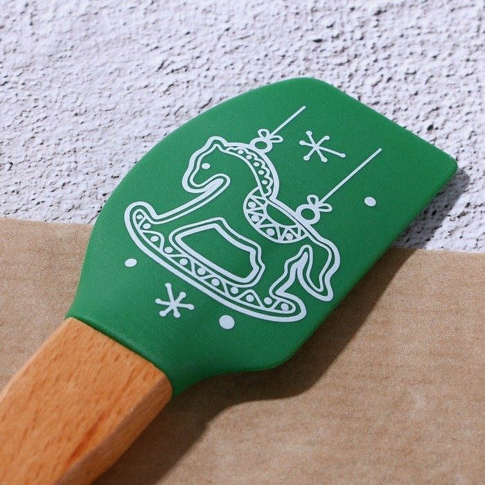 Новый год. Набор силиконовых лопаток «Новогоднее чудо», 2 шт в наборе (26х5 см, 23.3х4.3 см) Новый год. Набор силиконовых лопаток «Новогоднее чудо», 2 шт в наборе (26х5 см, 23.3х4.3 см)