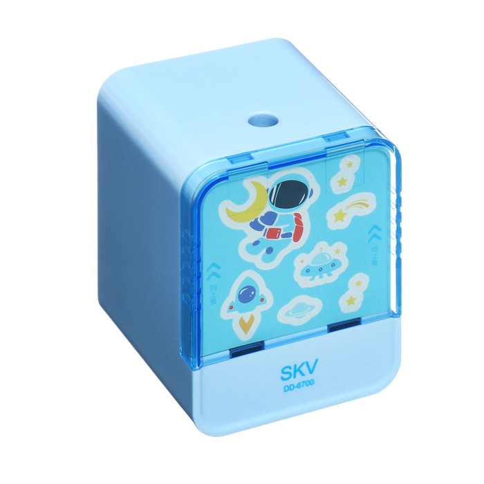 Точилка электрическая (батарейки в комплект не входят). работает от 2-х AA батареек Синий Точилка электрическая (батарейки в комплект не входят). работает от 2-х AA батареек Синий