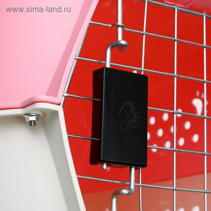 Переноска для животных пластиковая, 47,5 х 33 х 31 см, розовая Переноска для животных пластиковая, 47,5 х 33 х 31 см, розовая