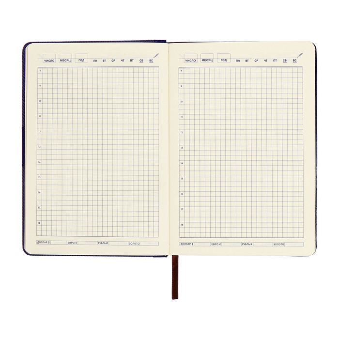 Органайзер на кольцах, А5, 128л, клетка, обл.кожзам, с хлястиком, Узоры, синий Органайзер на кольцах, А5, 128л, клетка, обл.кожзам, с хлястиком, Узоры, синий