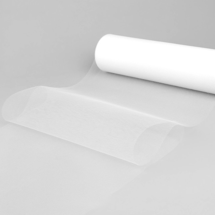 Фатин, 15 см, 11 ± 1 г/кв.м, 23 ± 1 м, цвет белый №1 Фатин, 15 см, 11 ± 1 г/кв.м, 23 ± 1 м, цвет белый №1