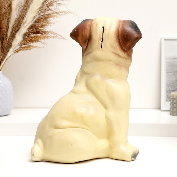 Копилка Копилка "Мопс" бежевый, 26х18х31см