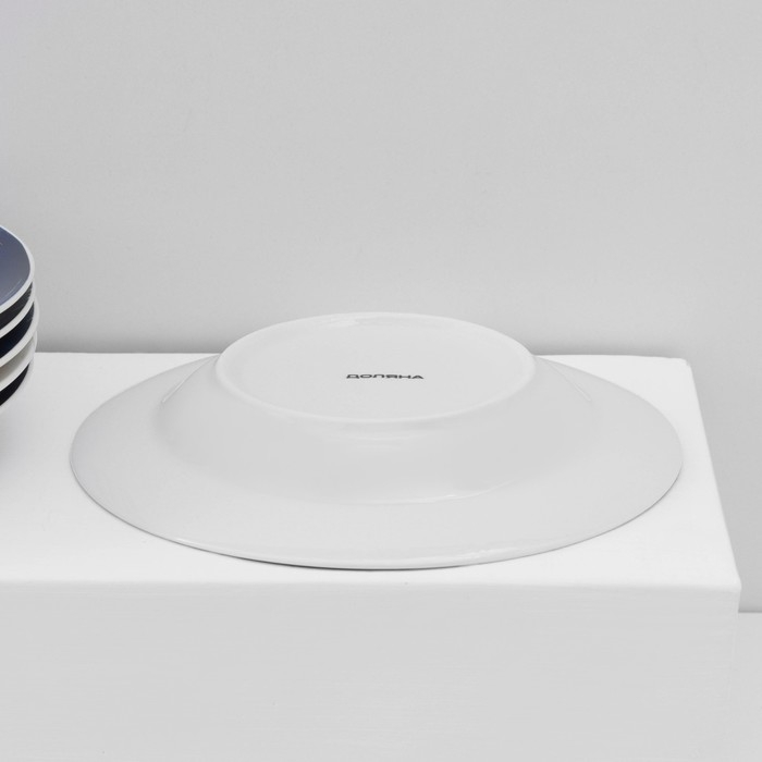 Набор тарелок фарфоровых Доляна Ternura, 18 предметов: 6 тарелок d=20 см, 6 тарелок d=25 см, 6 тарелок глубоких 340 мл Набор тарелок фарфоровых Доляна Ternura, 18 предметов: 6 тарелок d=20 см, 6 тарелок d=25 см, 6 тарелок глубоких 340 мл