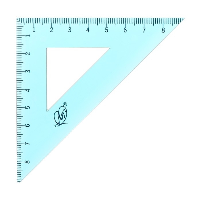 Набор чертёжный 4 предмета (линейка 15 см, угольник 30 °/ 60 °, 10 см; угольник 45 °/ 45 °, 8 см; транспортир 180 °, 9 см), прозрачный синий Набор чертёжный 4 предмета (линейка 15 см, угольник 30 °/ 60 °, 10 см; угольник 45 °/ 45 °, 8 см; транспортир 180 °, 9 см), прозрачный синий