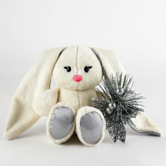 Новогодняя мягкая игрушка «Зимняя Li», заяц, 25 см, на новый год Новогодняя мягкая игрушка «Зимняя Li», заяц, 25 см, на новый год