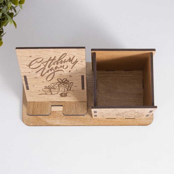 Органайзер настольный  Органайзер настольный "Снеговичок" 18х12,5х9 см (набор 8 деталей)