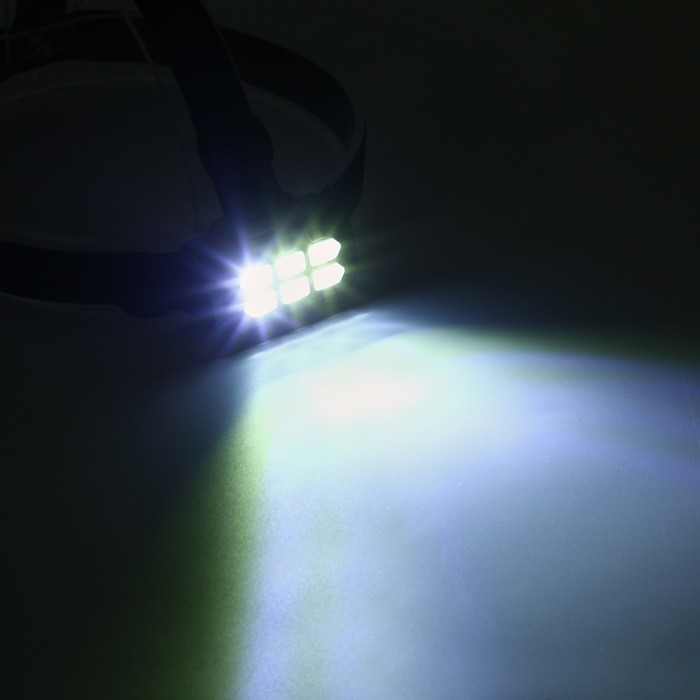 Фонарь налобный аккумуляторный  Фонарь налобный аккумуляторный "Мастер К.", 3 Вт, 6 XHP40, 5 режимов