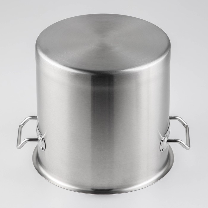 Кастрюля из нержавеющей стали Hanna Knövell HoReCa, 12 л, толщина 0,8 мм, 201 сталь, металлическая крышка Кастрюля из нержавеющей стали Hanna Knövell HoReCa, 12 л, толщина 0,8 мм, 201 сталь, металлическая крышка