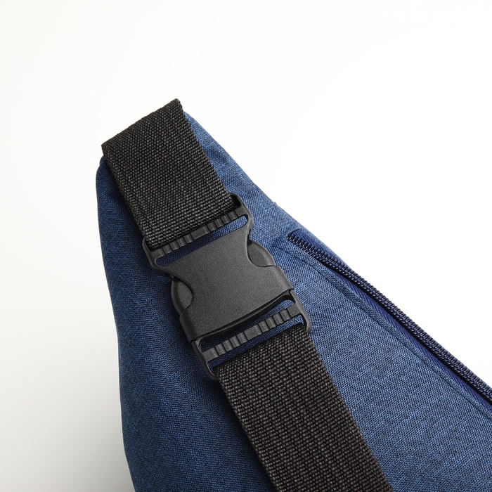 Поясная сумка на молнии, 3 наружных кармана, цвет синий Поясная сумка на молнии, 3 наружных кармана, цвет синий