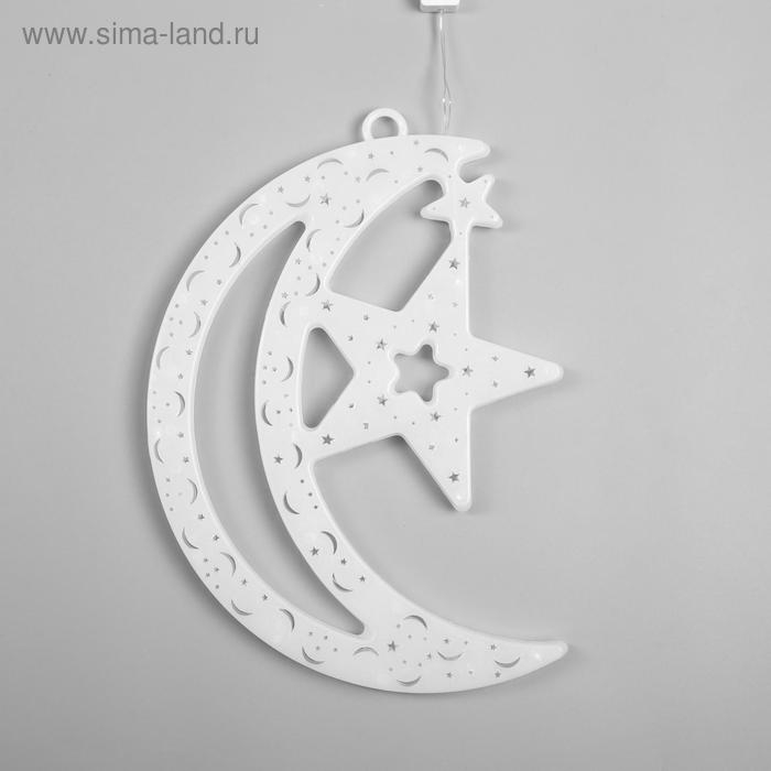 Светодиодная фигура «Месяц» 20 × 30 см, пластик, 220 В, свечение мульти (RG/RB) Светодиодная фигура «Месяц» 20 × 30 см, пластик, 220 В, свечение мульти (RG/RB)