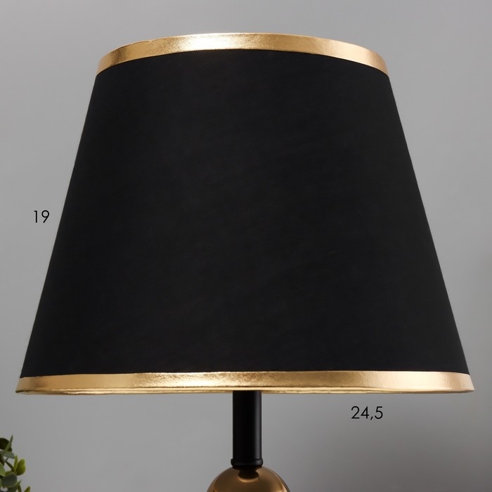Настольная лампа Настольная лампа "Анси" Е27 40Вт черно-золотой 23х23х40 см