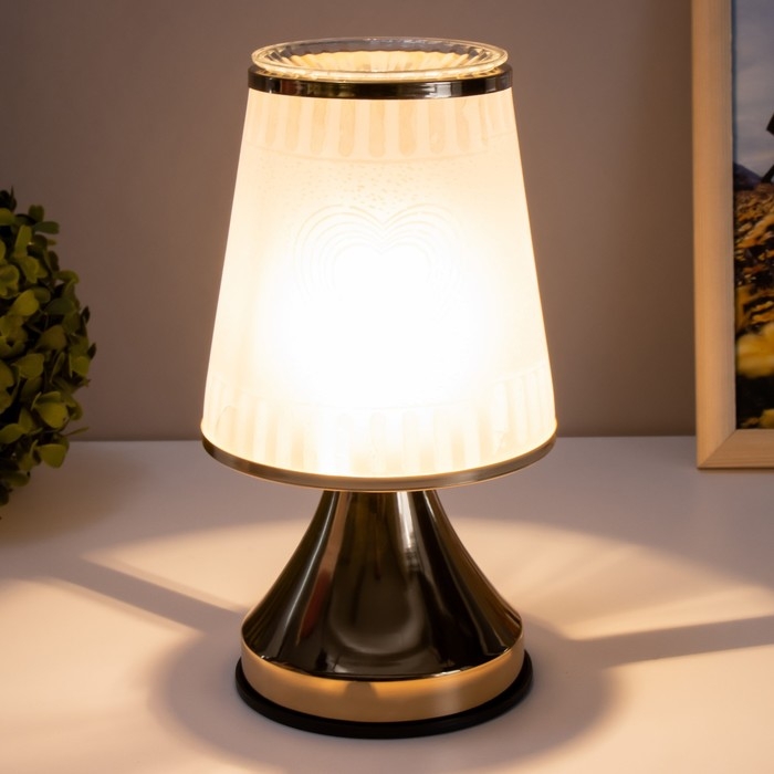 Аромасветильник сенсорный Аромасветильник сенсорный "Сердце" G9 40Вт золото 13х13х23 см RISALUX