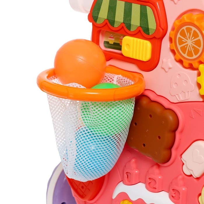 Столик-ходунки 4 в 1, звук, цвет розовый Столик-ходунки 4 в 1, звук, цвет розовый