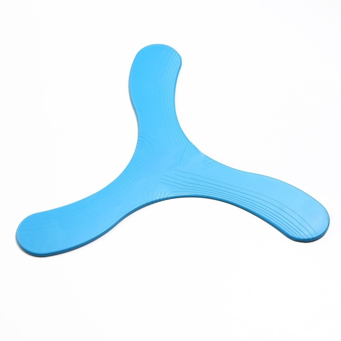 Бумеранг трехлопастной, 23 х 23 см, пластик, голубой Бумеранг трехлопастной, 23 х 23 см, пластик, голубой