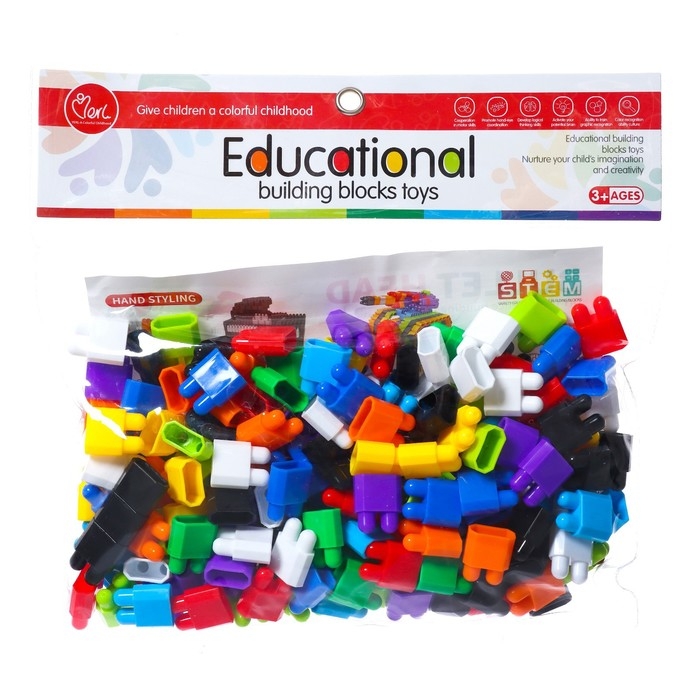 Конструктор обучающий «Мини блоки», 160 деталей Конструктор обучающий «Мини блоки», 160 деталей