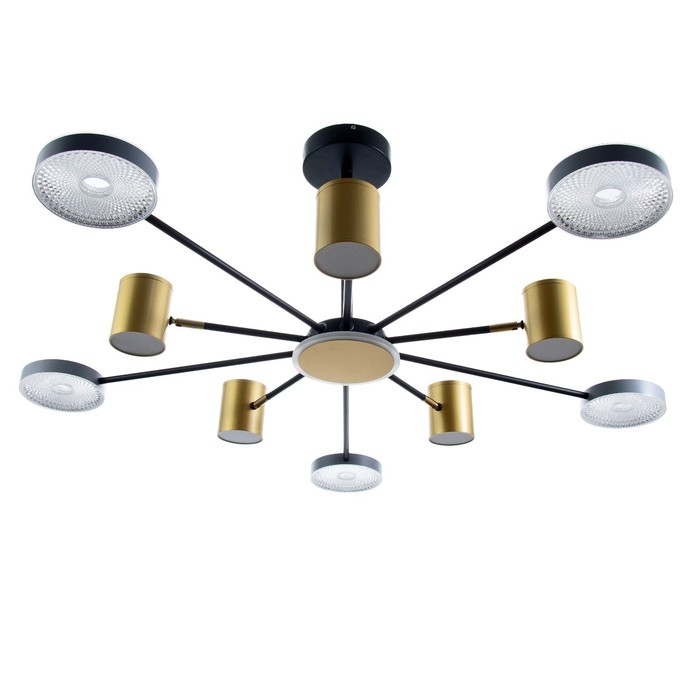 Люстра Люстра "Артеко" 10хLED 190Вт 3000-6000К серо-золотой 104х104х31 см BayerLux