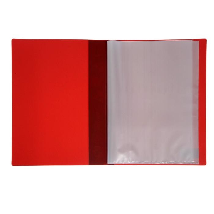 Папка с 30 вкладышами А4, 600 мкм, Calligrata, 15 мм, красная Папка с 30 вкладышами А4, 600 мкм, Calligrata, 15 мм, красная