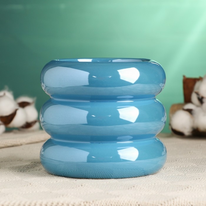 Горшок Горшок "Ханна" 13х13х11см, синий