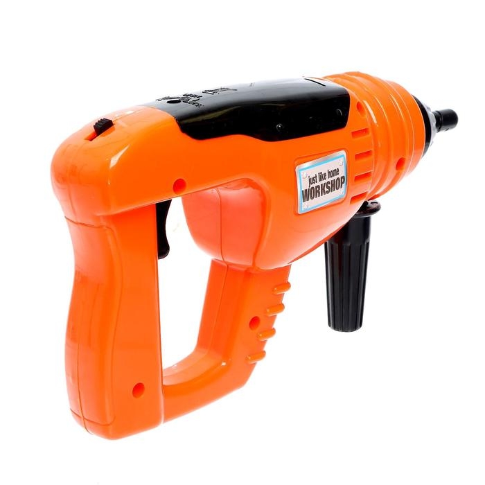 Инструмент детский «Перфоратор», звуковые эффекты, работает от батареек Инструмент детский «Перфоратор», звуковые эффекты, работает от батареек