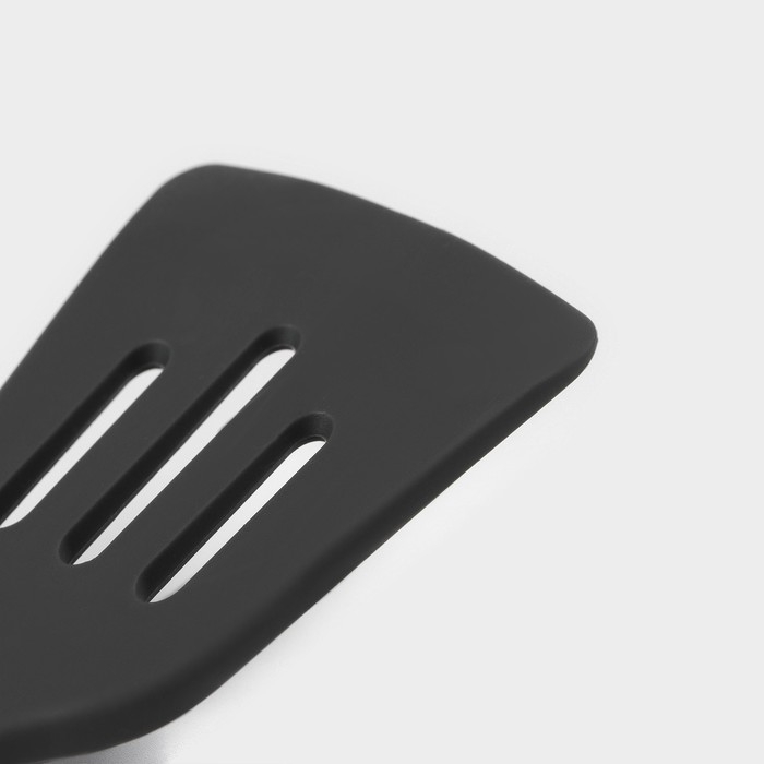 Лопатка с прорезями Доляна «Брауни», 32×7 см, цвет серый/бежевый Лопатка с прорезями Доляна «Брауни», 32×7 см, цвет серый/бежевый