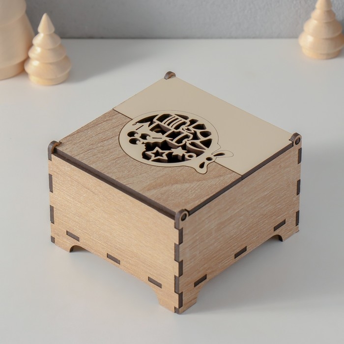 Шкатулка комбинированная  Шкатулка комбинированная "Шарик" 10,5х10х7 см