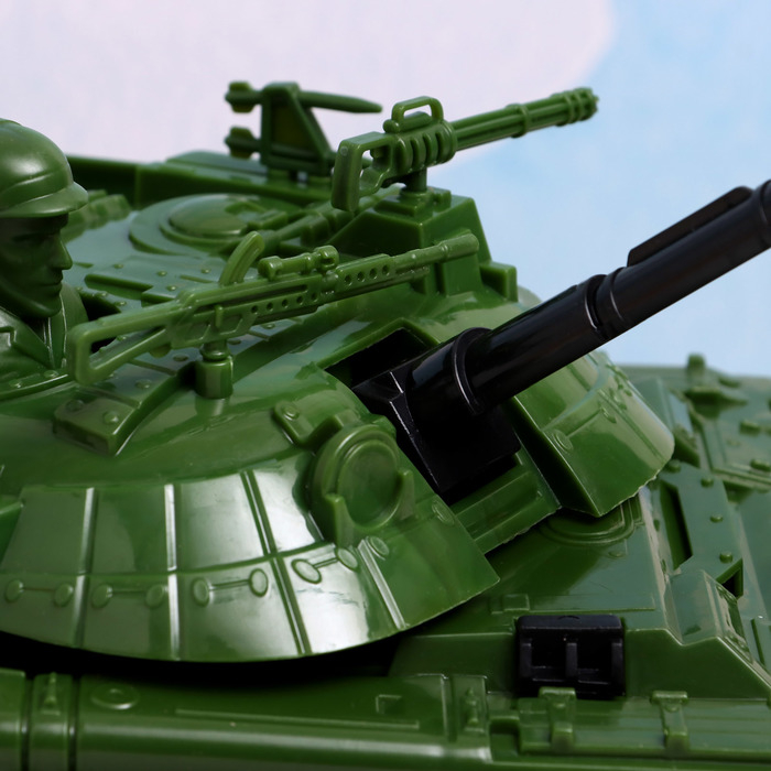 Машина пластмассовая  Машина пластмассовая "Танк" большой, 35 х 18 х 15 см