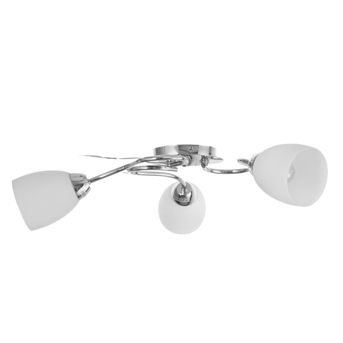 Люстра Люстра "Джил" 3х60Вт Е27 Хром 58х58х22см