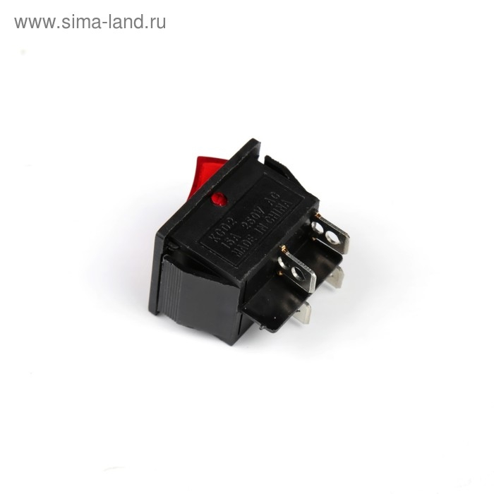 Кнопка - выключатель, квадратный, с подсветкой, МИКС Кнопка - выключатель, квадратный, с подсветкой, МИКС