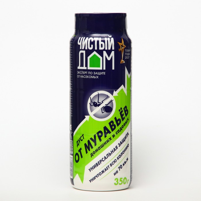 Средство от муравьев Чистый Дом Дуст, туба, 350 г Средство от муравьев Чистый Дом Дуст, туба, 350 г