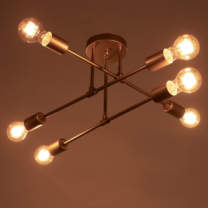 Люстра 2544/6GD E27 40Вт золото