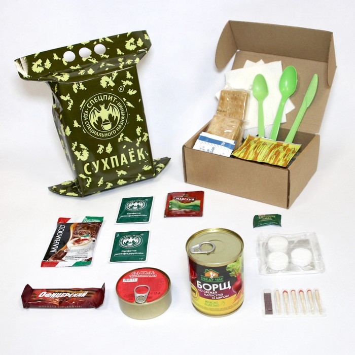 Сухой паек Сухой паек "СпецПит" Разовый обед, вариант 1, 850 г
