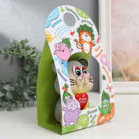 Растущий подарок травка "Кот серый" МИКС