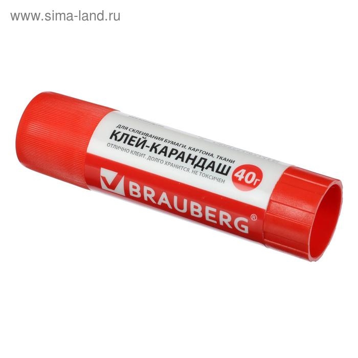 Клeй-карандаш ПВП 40 г BRAUBERG Клeй-карандаш ПВП 40 г BRAUBERG