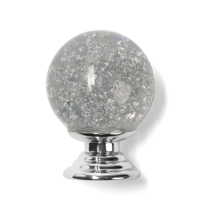 Ручка кнопка CAPPIO PK106, D=25 мм, пластик, цвет хром Ручка кнопка CAPPIO PK106, D=25 мм, пластик, цвет хром