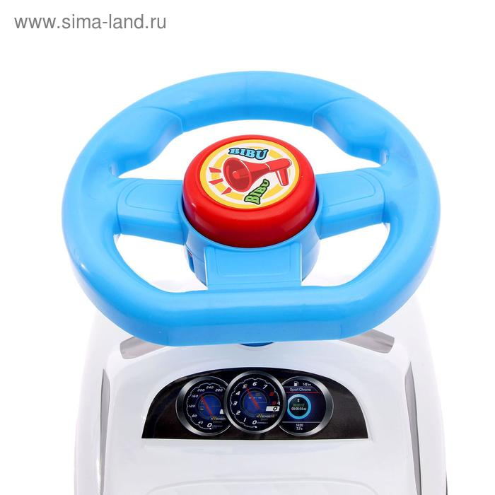 Толокар «Молния», звук, цвет белый Толокар «Молния», звук, цвет белый