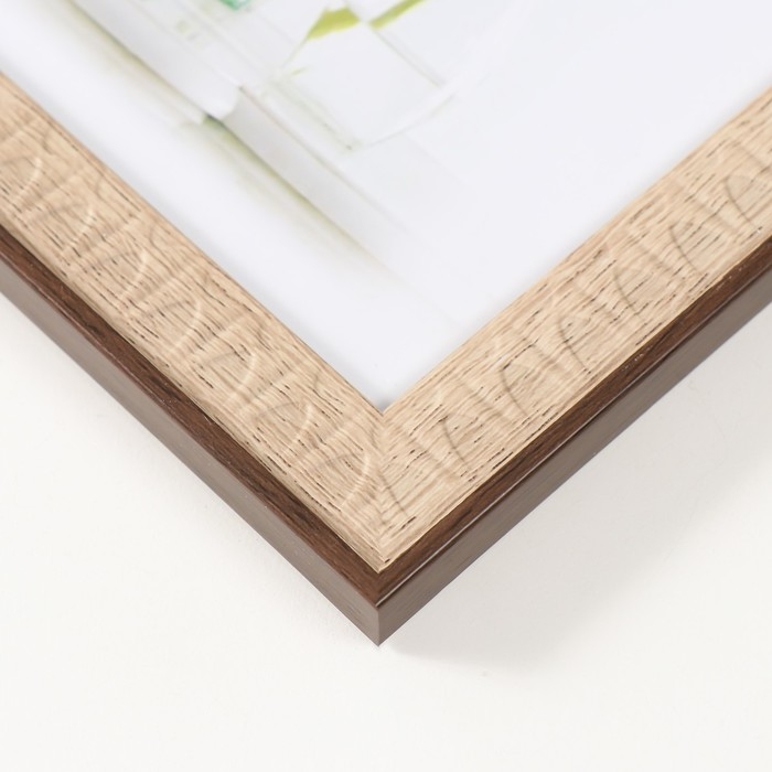 Фоторамка пластик 13х18 см Фоторамка пластик 13х18 см "Муза" какао 20,7х15,7х1,1 см