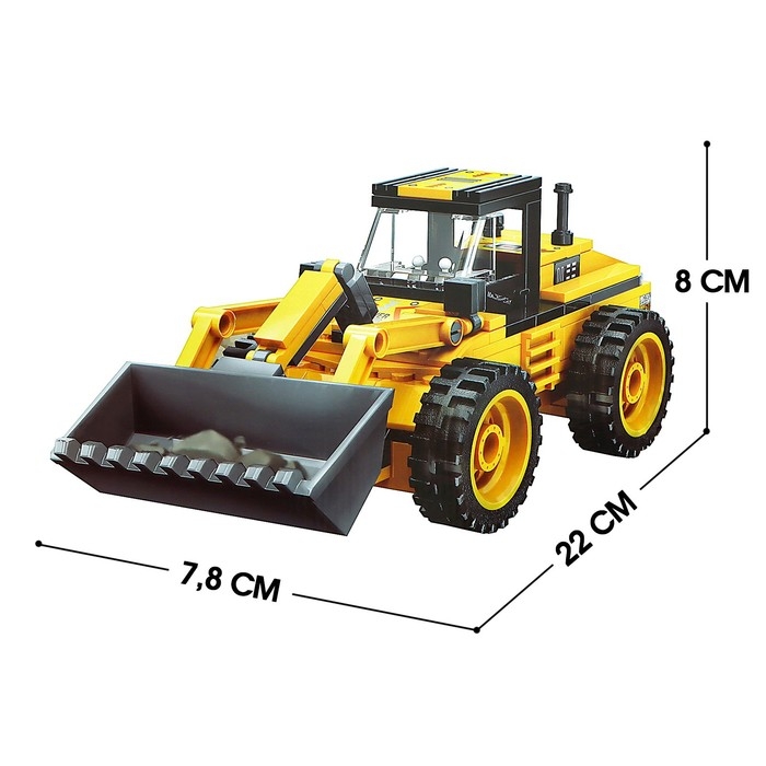 Конструктор Строители «Фронтальный погрузчик», 203 детали Конструктор Строители «Фронтальный погрузчик», 203 детали