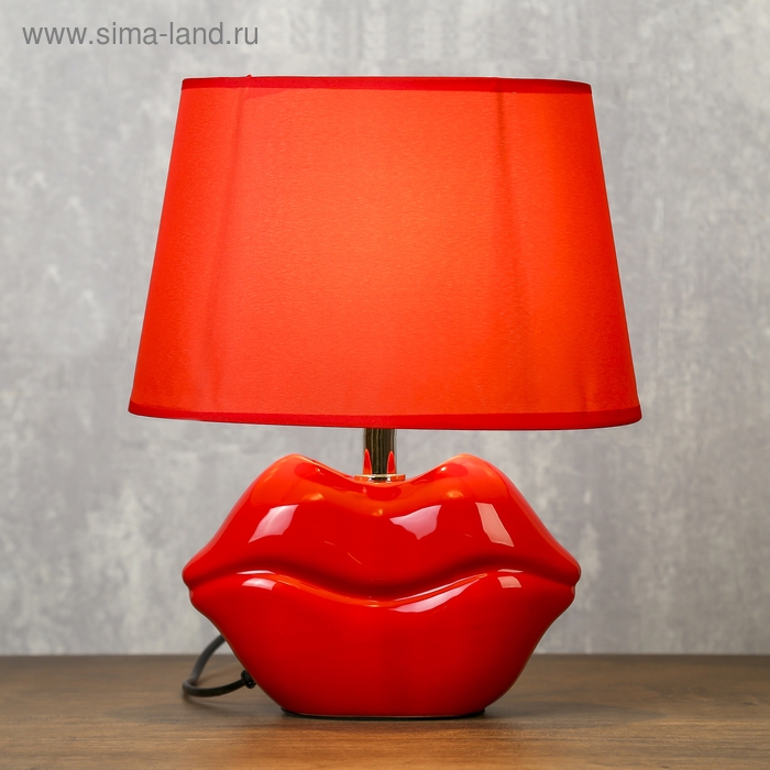 Лампа настольная  Лампа настольная "Lips" 1x25W E14 11,5x20x28.5 см