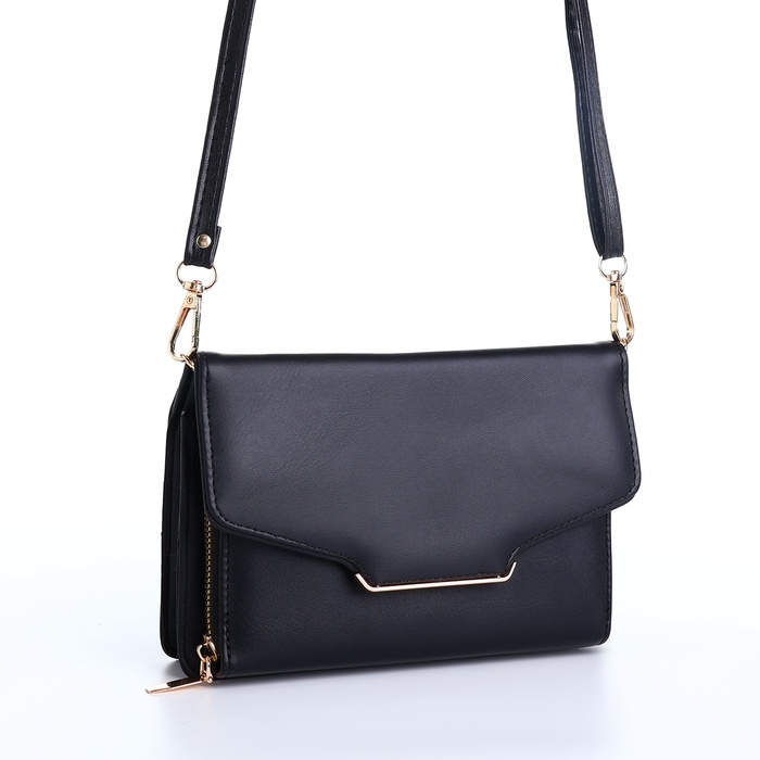 Сумка женская на молнии, цвет чёрный Сумка женская на молнии, цвет чёрный