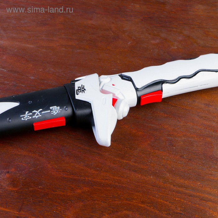 Сувенирное оружие Сувенирное оружие "Катана Гэндзи" 104 см, клинок 68 см, на подставке, белая