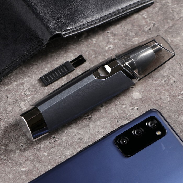 Триммер для волос Luazon LTRI-01, для носа и ушей, 1хАА (не в комплекте), серый Триммер для волос Luazon LTRI-01, для носа и ушей, 1хАА (не в комплекте), серый