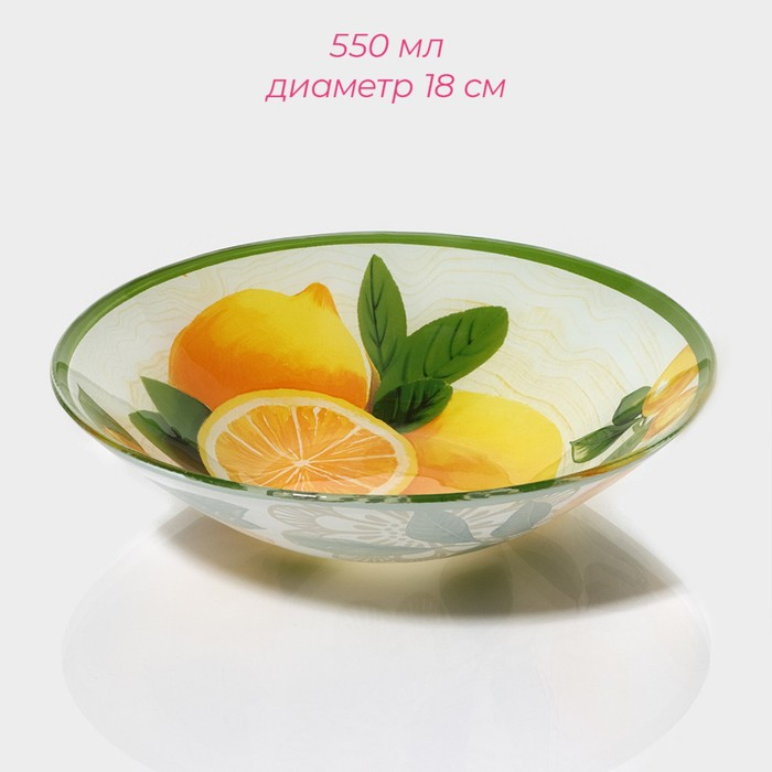 Набор тарелок стеклянных Доляна «Дольче», 19 предметов: 6 десертных тарелок, 6 обеденных тарелок, 6 мисок, салатник Набор тарелок стеклянных Доляна «Дольче», 19 предметов: 6 десертных тарелок, 6 обеденных тарелок, 6 мисок, салатник