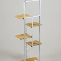 Подставка для цветов Greengo, 6 полок, 36&times;23&times;106 см, напольная, каркас металл, полки МДФ, белая