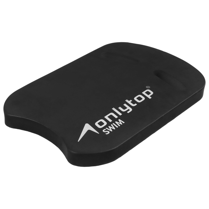 Доска для плавания ONLYTOP, 44х28х3,3 см, цвет чёрный Доска для плавания ONLYTOP, 44х28х3,3 см, цвет чёрный