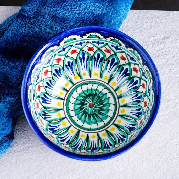 Коса Риштанская Керамика  Коса Риштанская Керамика "Узоры" 14,5 см, малая, микс