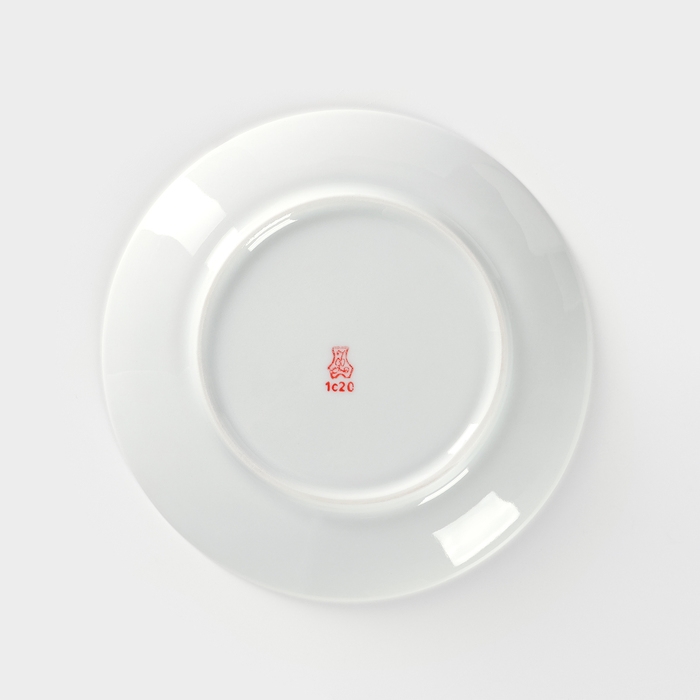 Тарелка фарфоровая «Прованс», d=17,5 см, рисунок микс, цвет белый