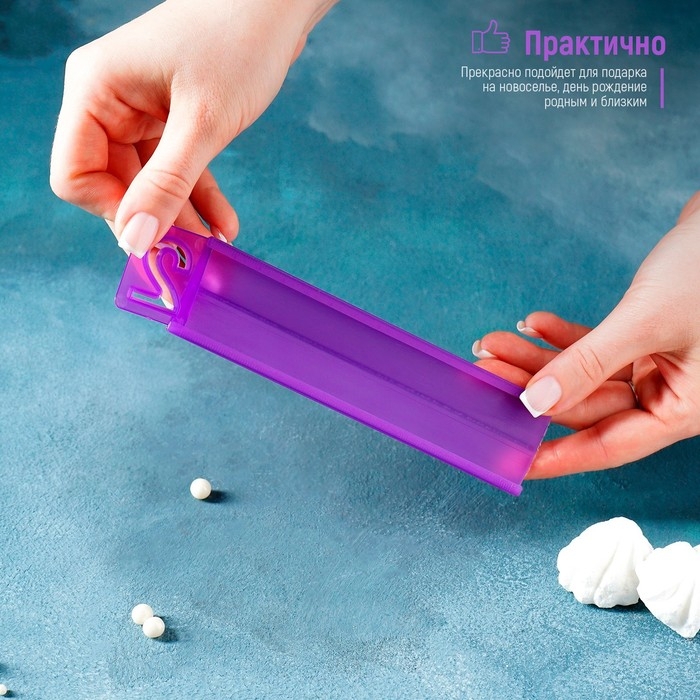 Набор печатей для марципана и теста Доляна «Алфавит русский, цифры», 43 шт (3 см), держатель, цвет фиолетовый Набор печатей для марципана и теста Доляна «Алфавит русский, цифры», 43 шт (3 см), держатель, цвет фиолетовый