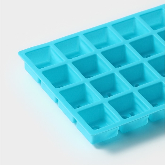 Форма для шоколада Доляна &laquo;Алфавит&raquo;, силикон, 35&times;18 см, 32 ячейки (3,7&times;3,7&times;3 см), цвет МИКС