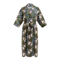 Комплект (халат и комбинация) KAFTAN, 40-42, зелен/роз