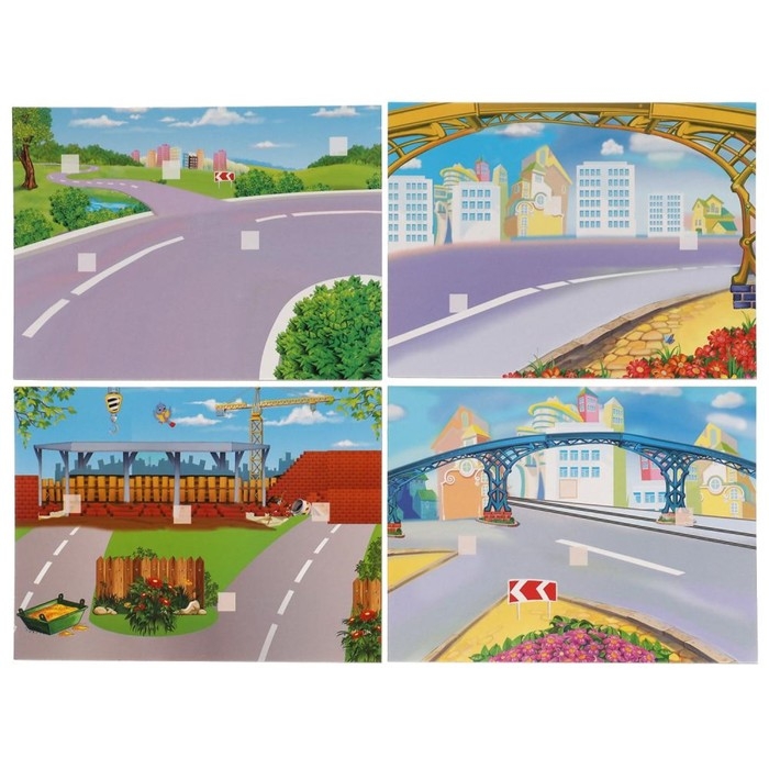 Развивающая игра с липучками «Машинки», 3+ Развивающая игра с липучками «Машинки», 3+